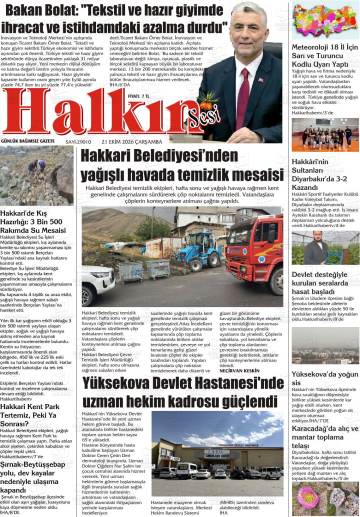 Halkın Sesi gazetesi ilk sayfası