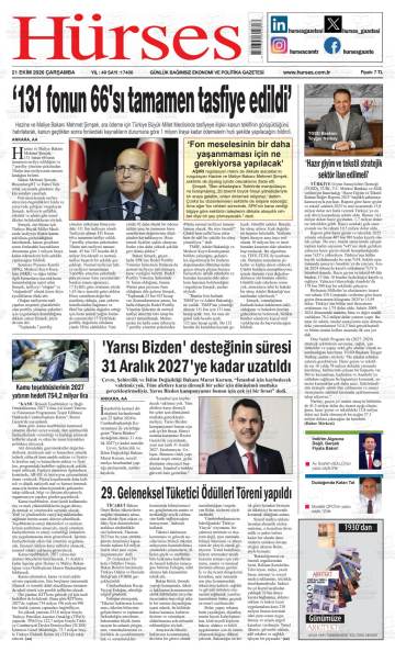 Hürses gazetesi ilk sayfası