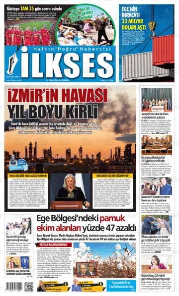 İlkses gazetesi ilk sayfası