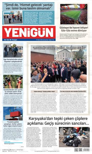 Yenigün gazetesi ilk sayfası