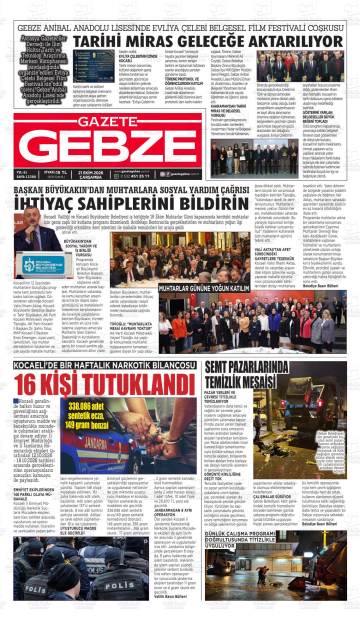 Gazete Gebze gazetesi ilk sayfası