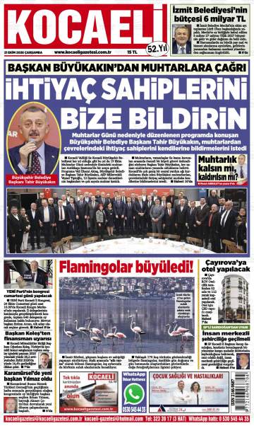 Kocaeli gazetesi ilk sayfası