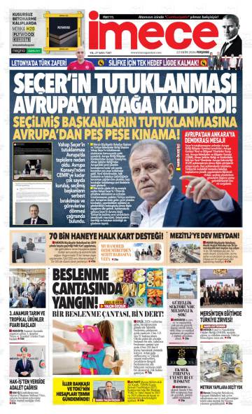 İmece gazetesi ilk sayfası