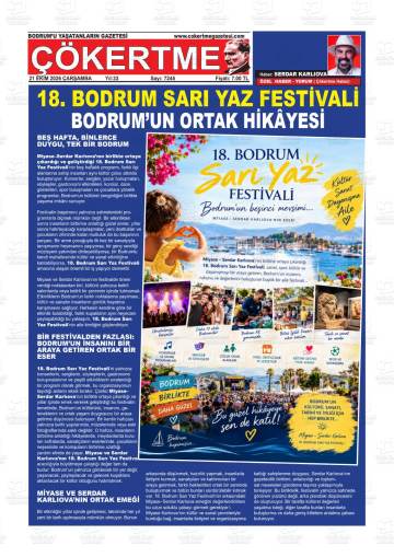 Çökertme gazetesi ilk sayfası