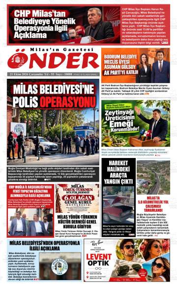 Önder gazetesi ilk sayfası