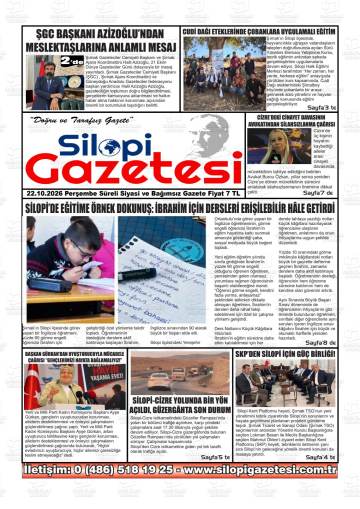 Silopi gazetesi ilk sayfası