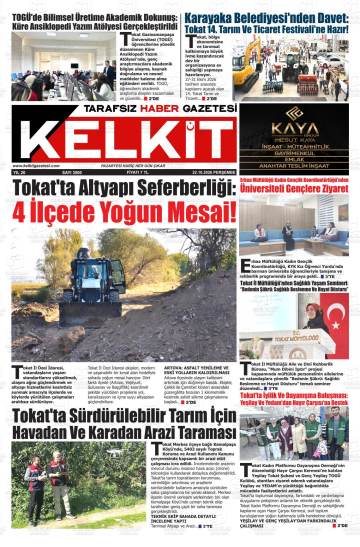 Kelkit gazetesi ilk sayfası