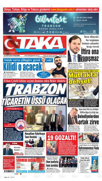 Taka gazetesi ilk sayfası