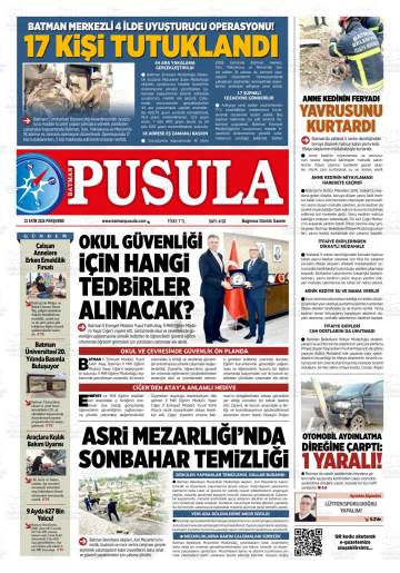 Batman Pusula gazetesi ilk sayfası