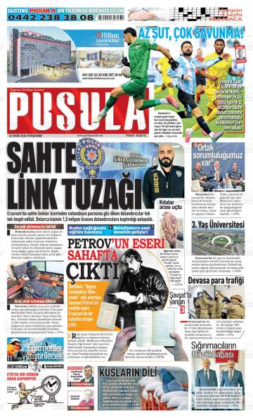 Pusula gazetesi ilk sayfası