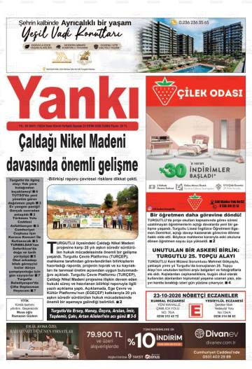 Yankı gazetesi ilk sayfası