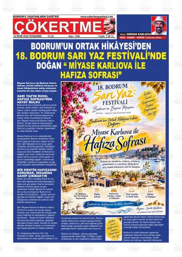 Çökertme gazetesi ilk sayfası