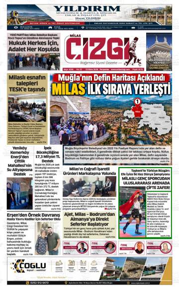 Milas Çizgi gazetesi ilk sayfası