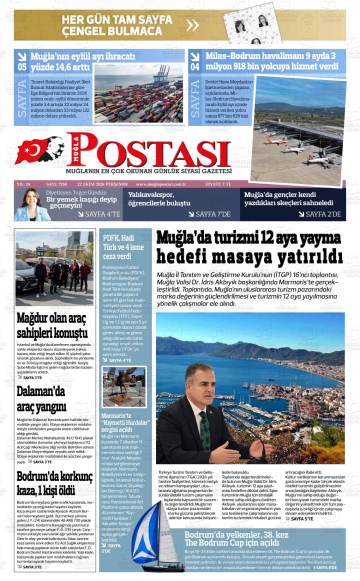 Muğla Postası gazetesi ilk sayfası