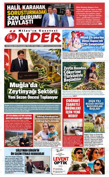 Önder gazetesi ilk sayfası