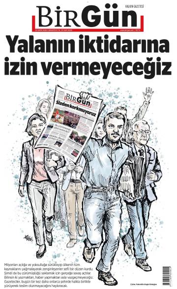 Birgün gazetesi ilk sayfası