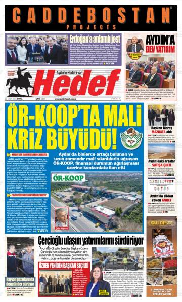 Hedef gazetesi ilk sayfası