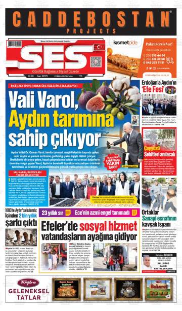 Ses gazetesi ilk sayfası