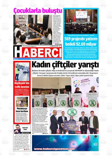 Haberci gazetesi ilk sayfası