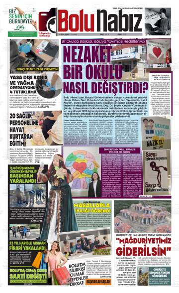 Bolu Nabız gazetesi ilk sayfası