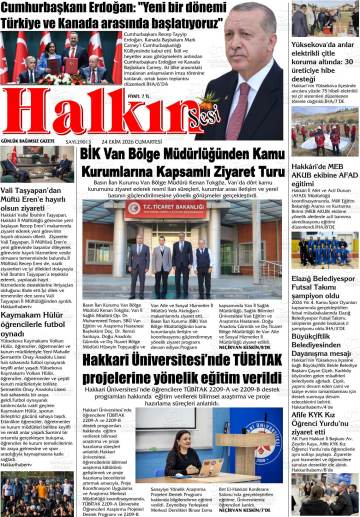 Halkın Sesi gazetesi ilk sayfası