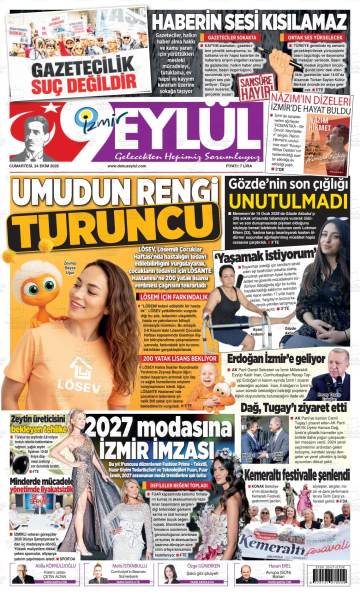 9 Eylül gazetesi ilk sayfası