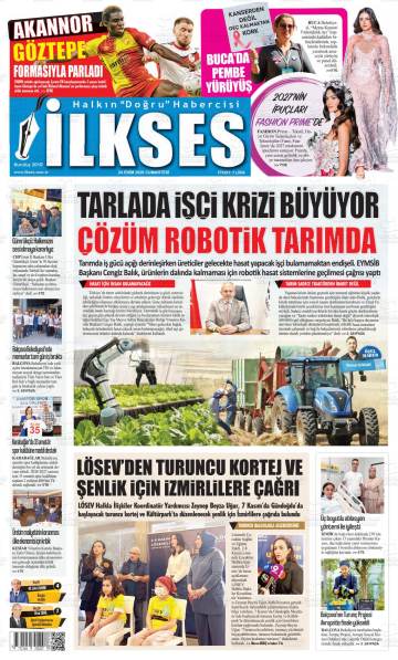 İlkses gazetesi ilk sayfası