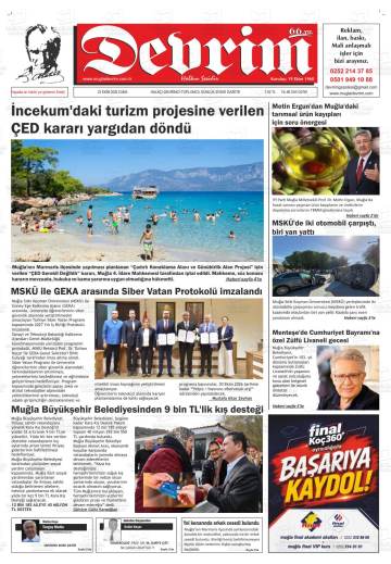 Devrim gazetesi ilk sayfası