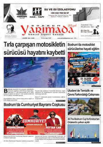 Yarımada gazetesi ilk sayfası
