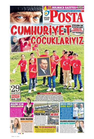 Posta gazetesi ilk sayfası