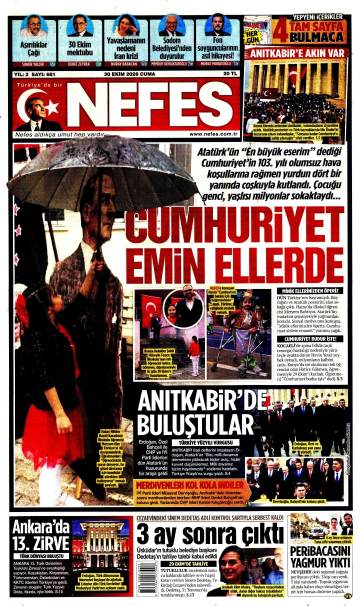 Nefes gazetesi manşeti