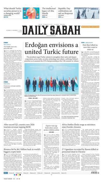 Daıly Sabah gazetesi ilk sayfası