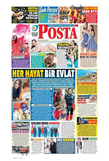 Posta gazetesi manşeti