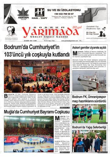 Yarımada gazetesi ilk sayfası