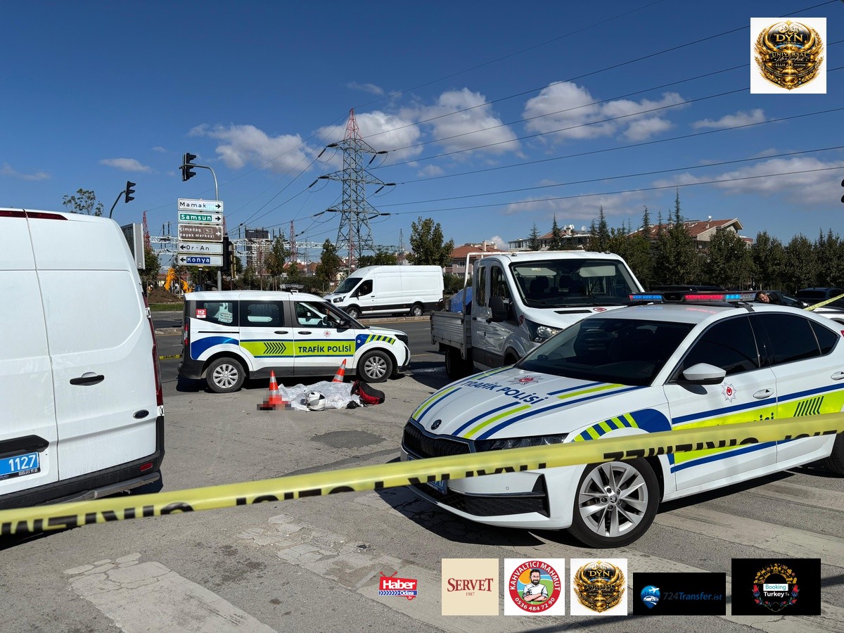 Ankara Çankaya'da motosiklet sürücüsü Cem Şahin, otomobilin çarpması sonucu öldü