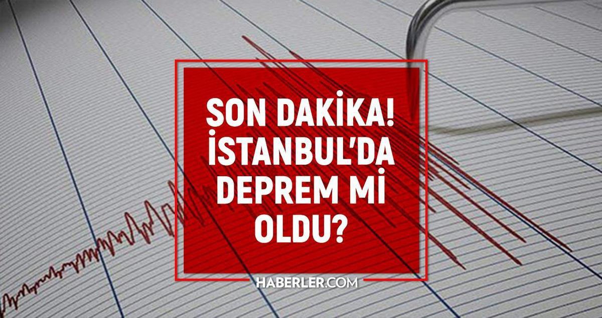 İstanbul'da deprem mi oldu? SON DAKİKA! 4 Ekim Pazar İstanbul'da az önce nerede deprem oldu?