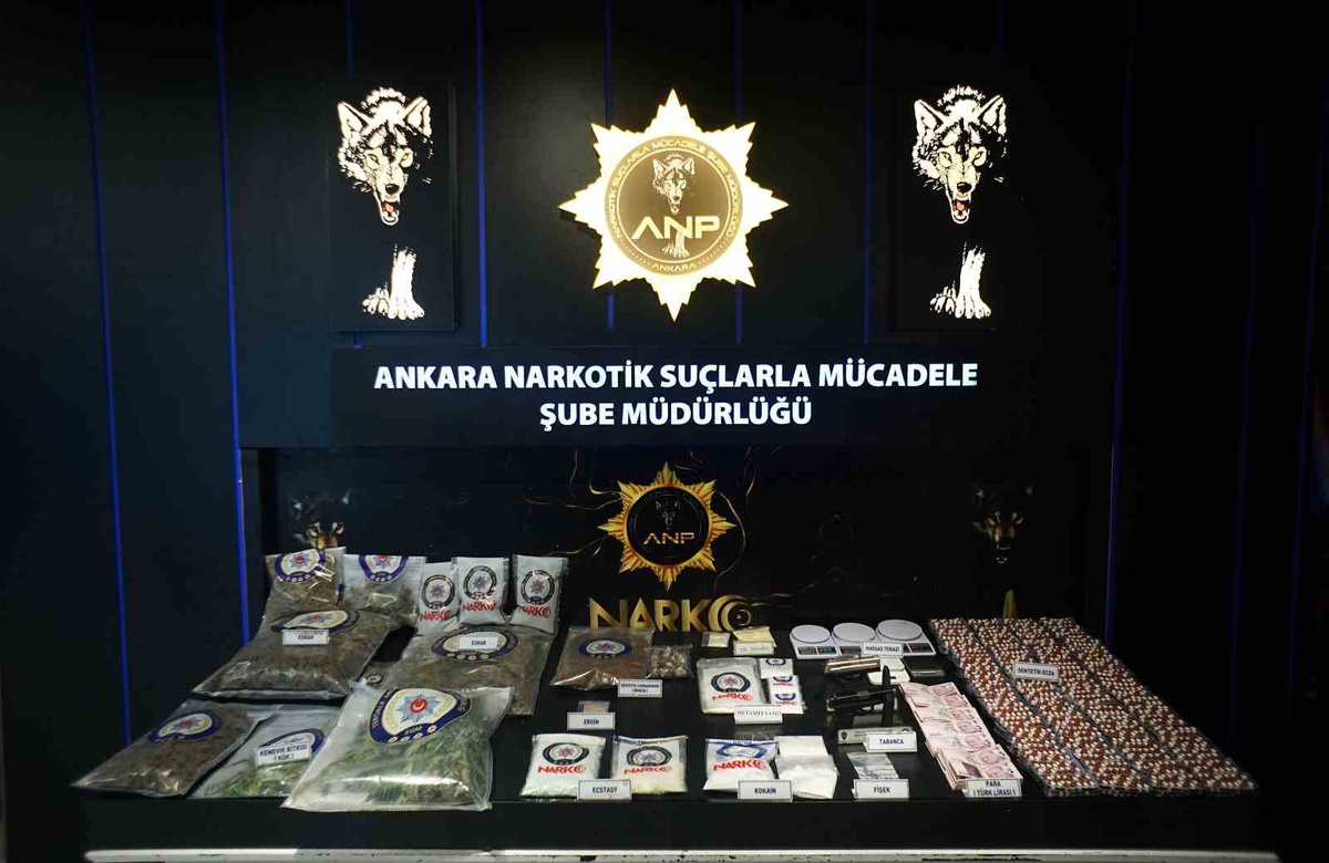 Ankara'da narkotik operasyonlarında 95 şüpheli gözaltına alındı, 32'si tutuklandı