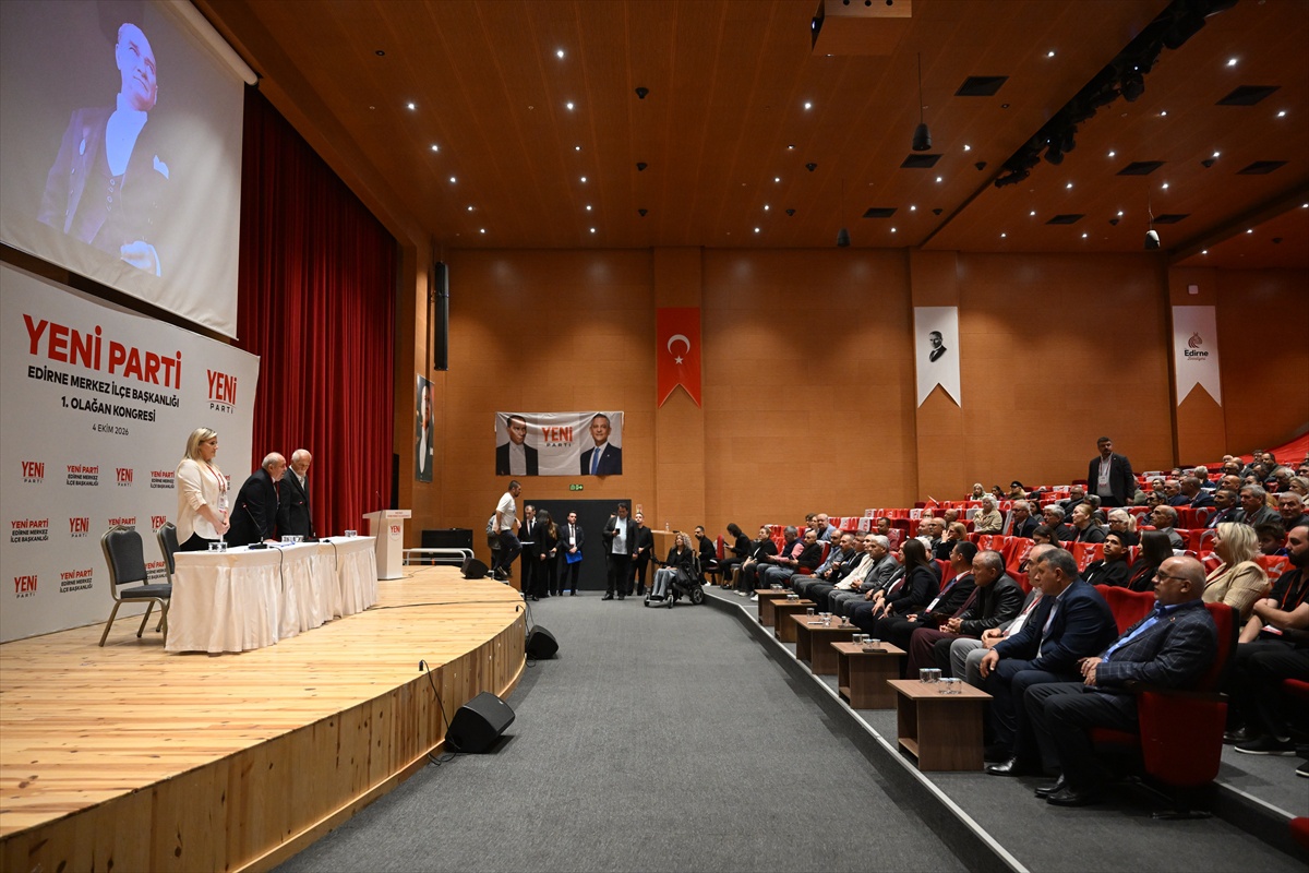 Edirne'de Yeni Parti'nin merkez ilçe başkanlığını 259 oyla Volkan Akgüngör kazandı