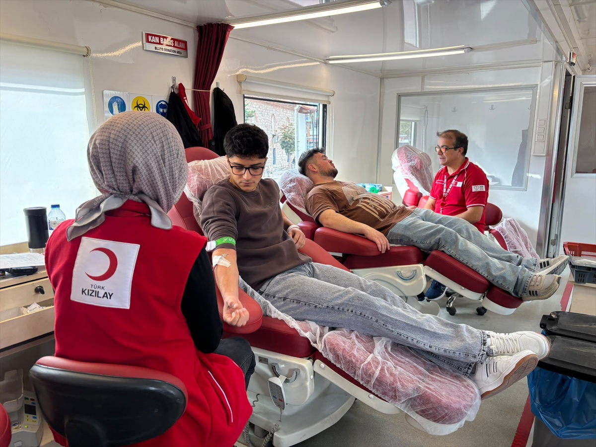 Çorum Alaca'da Kızılay etkinliğinde iki günde 82 ünite kan toplandı