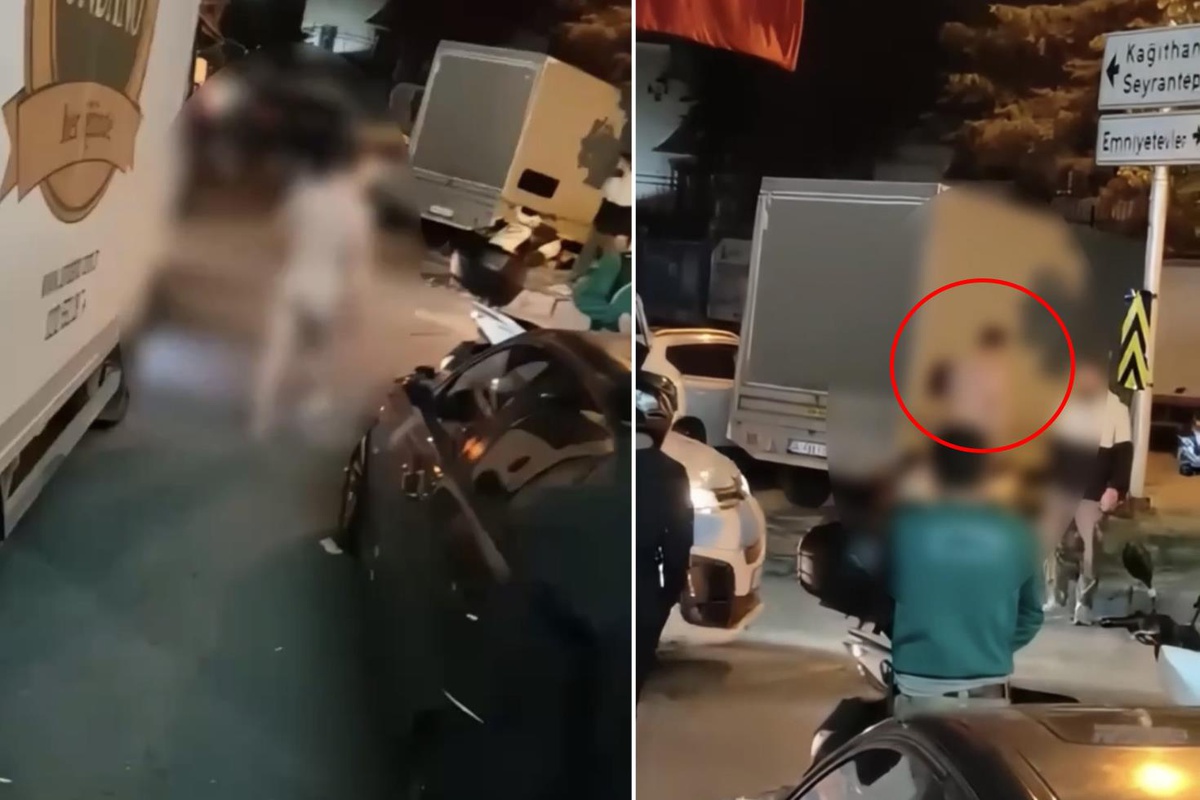Çıplak halde markete girip "Bomba" diye bağırdı! Genç mühendis otomobilin altında yakalandı