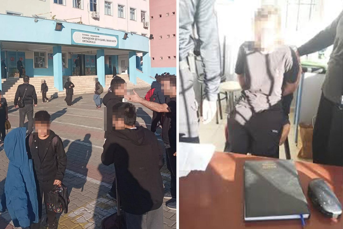 Başakşehir'deki okul saldırısında 15 yaşındaki şüpheli ile anne ve babası tutuklandı