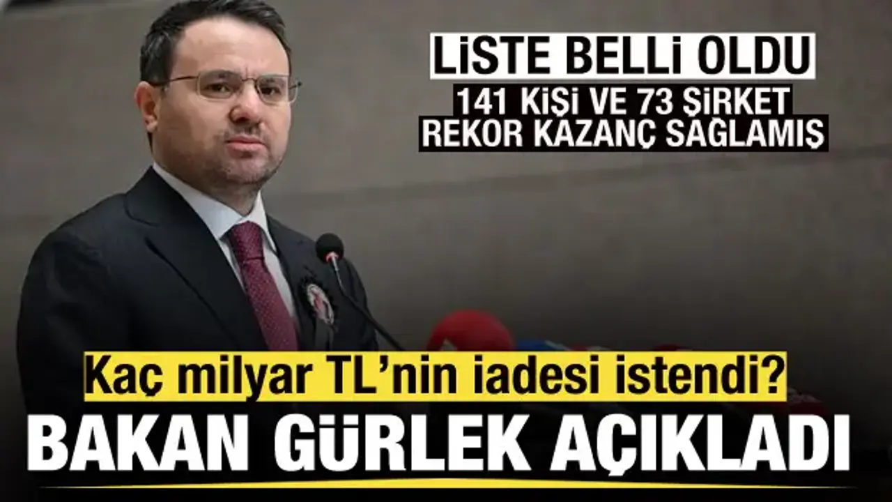 Liste belli oldu! Fon soruşturmasında kaç milyar geri çağrıldı? Bakan Gürlek açıkladı