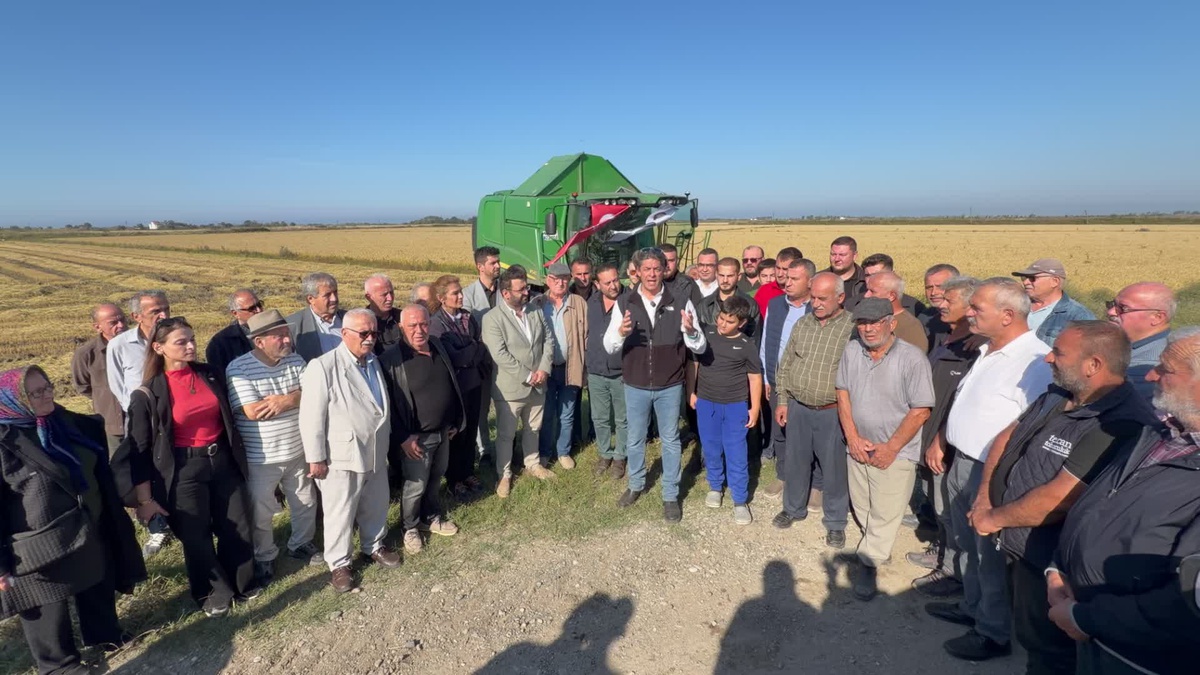 Solakoğlu Bafra'da çeltikte 32 lira satışa tepki gösterdi, TMO'dan 55 lira istedi