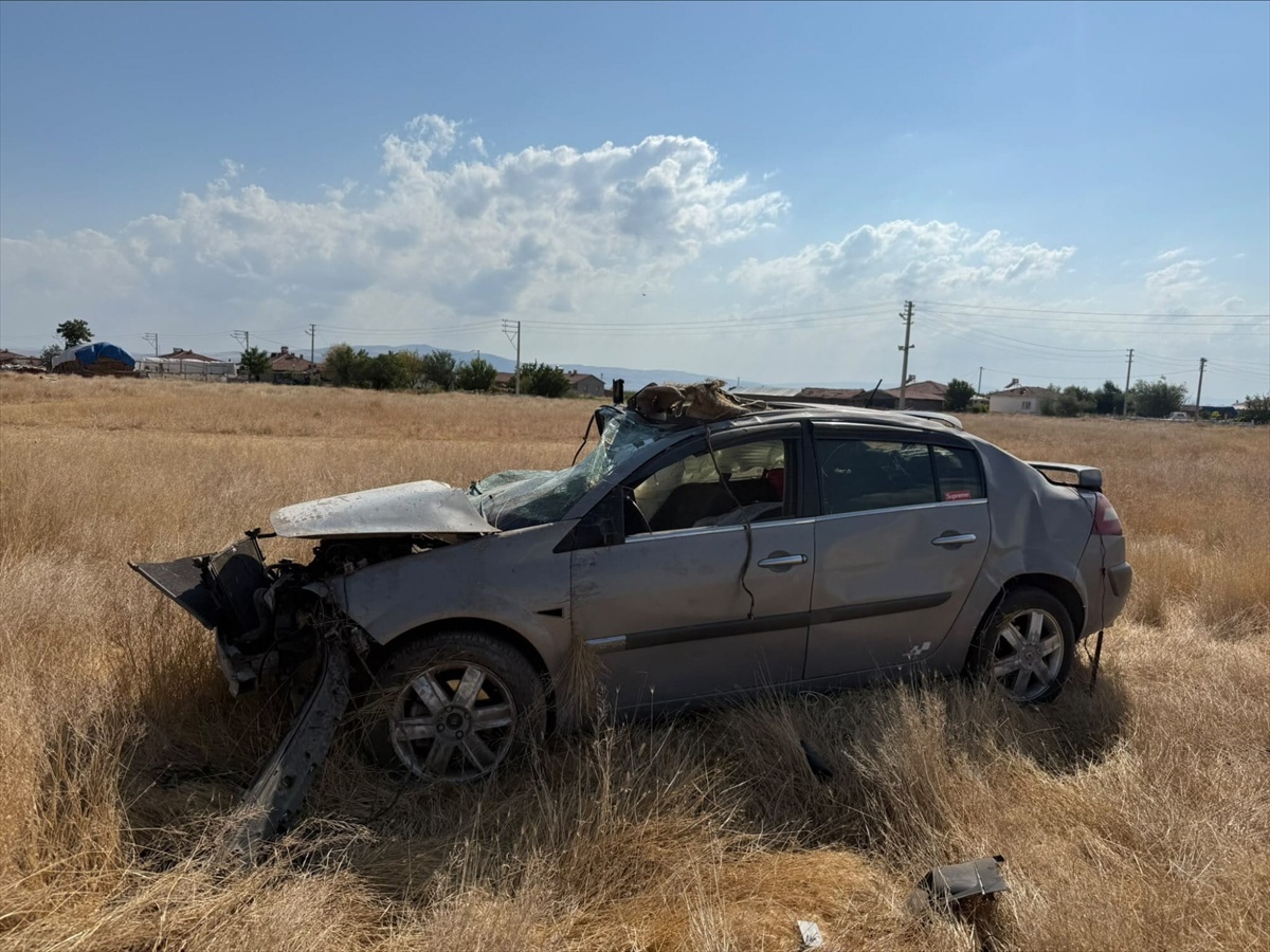 [BELEDIYE · Afyonkarahisar · Bolvadin] Afyonkarahisar'da devrilen otomobilin sürücüsü öldü