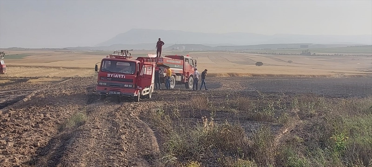 [YEREL / KAMU · Afyonkarahisar · Dazkırı] Afyonkarahisar'da Buğday Tarlasında Çıkan Yangın Söndürüldü