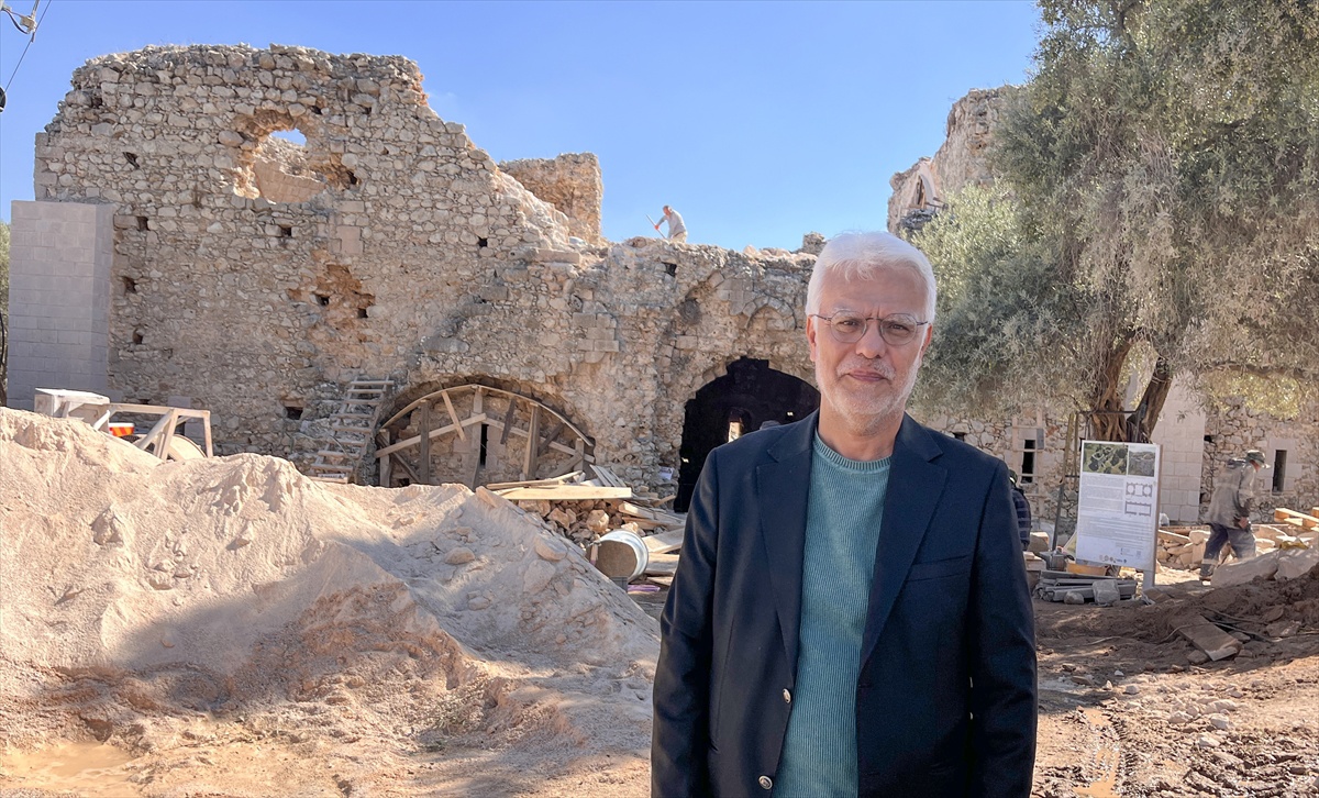 Muğla Milas'ta Beçin Antik Kenti'ndeki Kızılhan sosyal bilimler için restore ediliyor