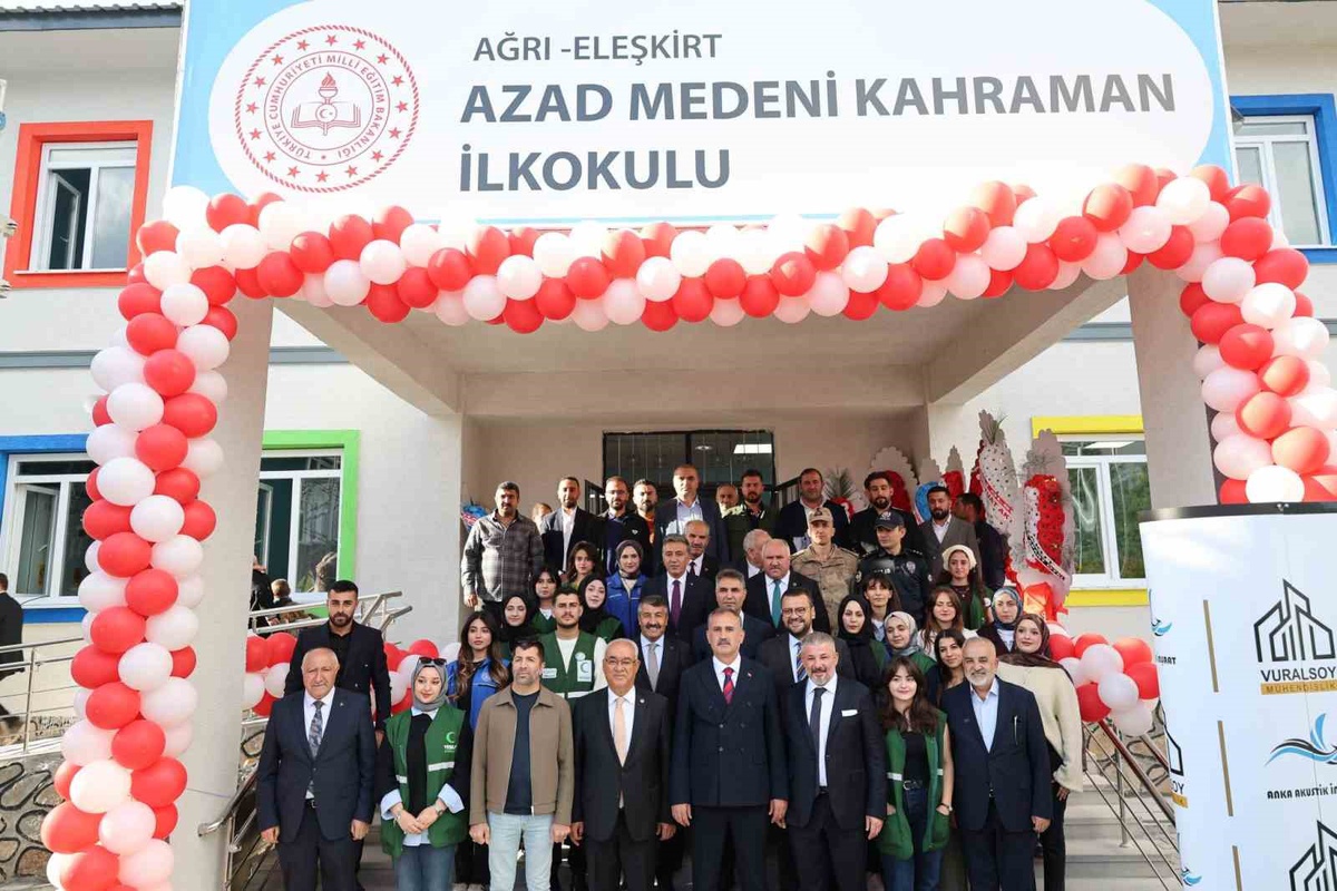 [BELEDIYE · Ağrı] Ağrı Eleşkirt'te hayırseverin yaptırdığı ilkokul ve kadın taziye evi açıldı