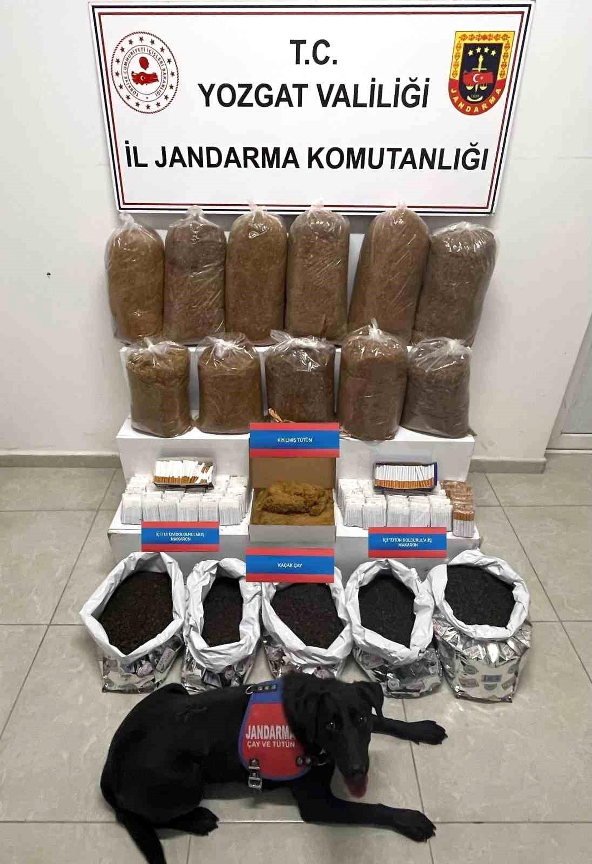[BELEDIYE · Yozgat · Boğazlıyan] Yozgat'ta Tütün ve Kaçak Çay Ele Geçirildi