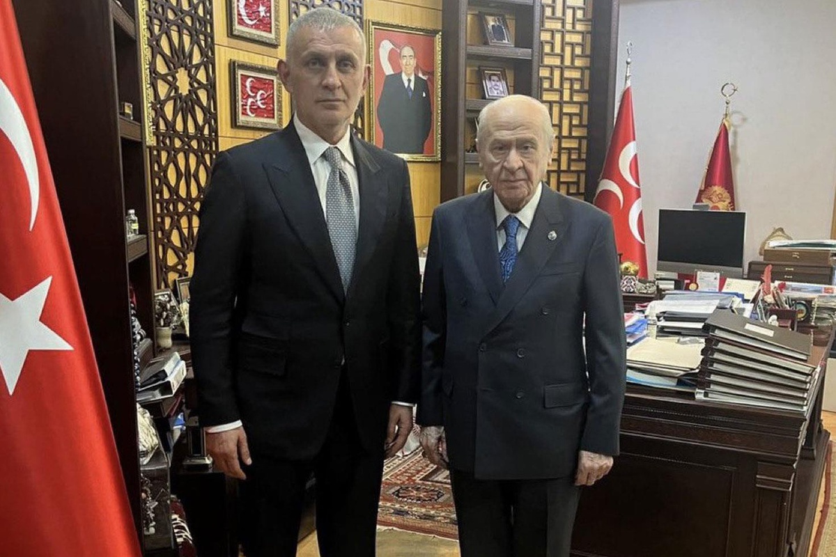 İbrahim Hacıosmanoğlu, MHP Lideri Devlet Bahçeli'yi ziyaret etti