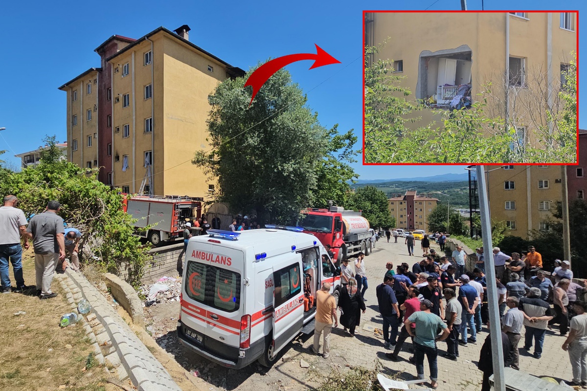 [YEREL / KAMU · Zonguldak · Çaycuma] Zonguldak'ta bir apartmanda doğal gaz patlaması: 3'ü ağır 7 kişi yaralandı